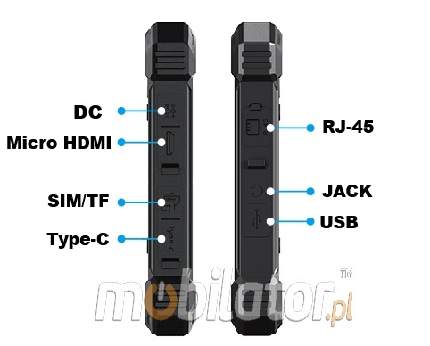 Mobipad 08DS-RTML wstrzsoodporny przemysowy tablet Android 4G LTE IP68